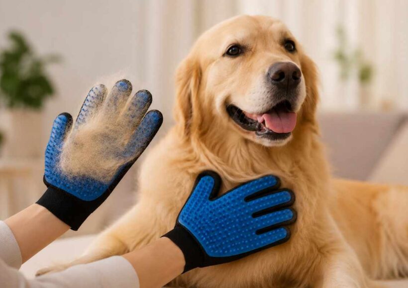 pet shedding gloves