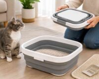 foldable cat litter