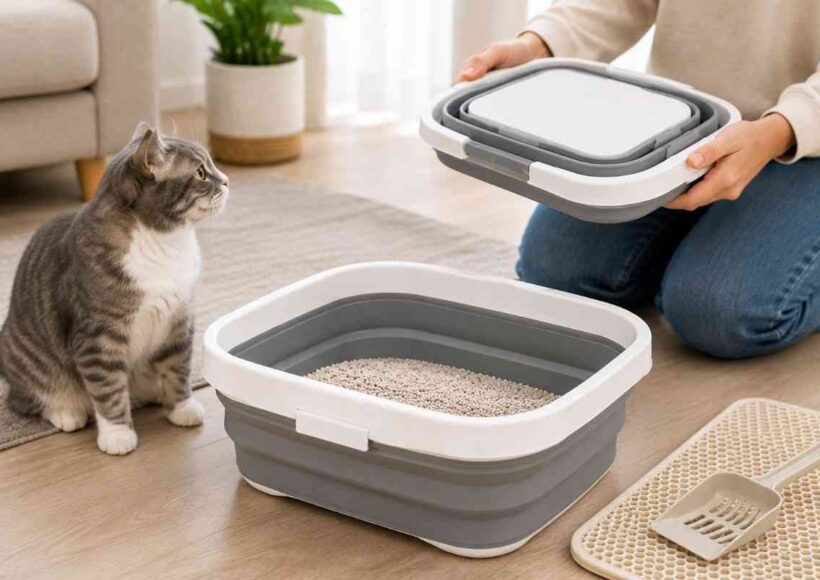 foldable cat litter