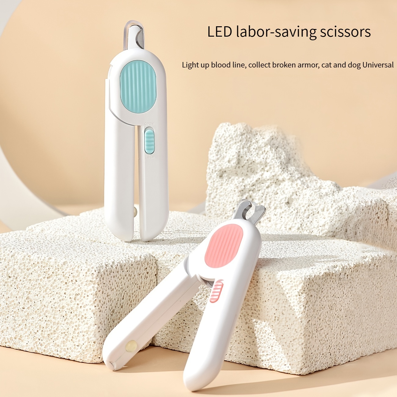 Safe-Trim Pro™ LED Pet Nail Clipper & Grinder