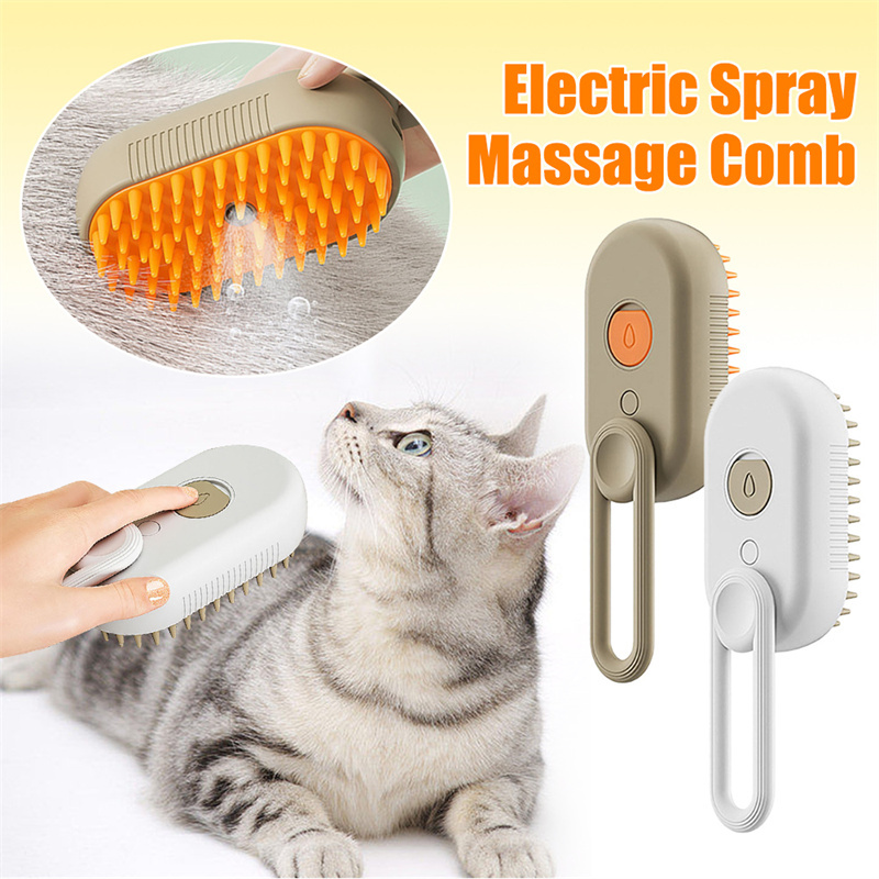 3 In 1 Electric Steam Pet Grooming Brush for Dogs & Cats