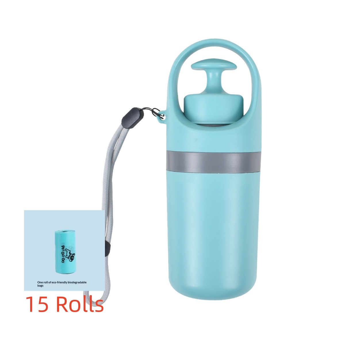 Portable Dog Pooper Scooper with Built-in Poop Bag Dispenser - Suit 6