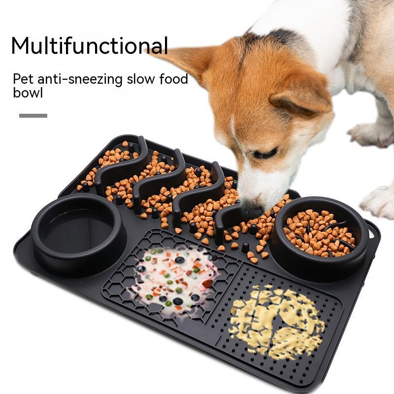 Dog Silicone Slow Feeder Licking Mat for Dogs & Cats