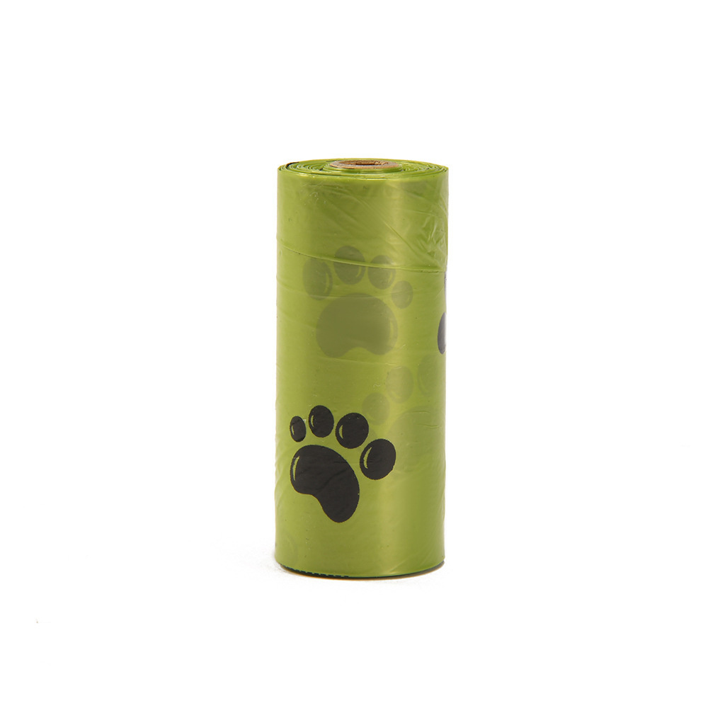 Portable Dog Pooper Scooper with Built-in Poop Bag Dispenser - Paw Print Waste Bag